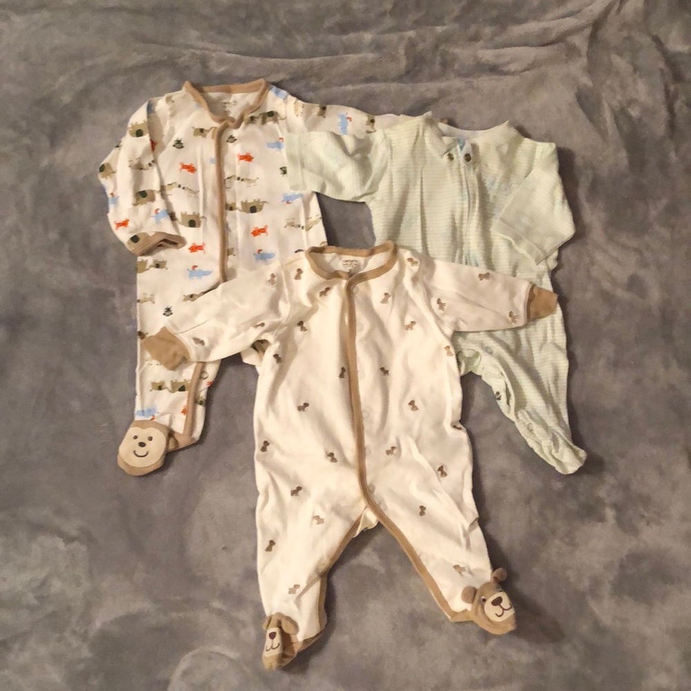 3 Long Sleeves Onesies Newborn to 3 Months